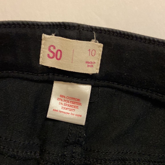 Bundle - 2 pairs pull on denim jeggings and navy leggings for uniform Size 10 - Picture 6 of 7